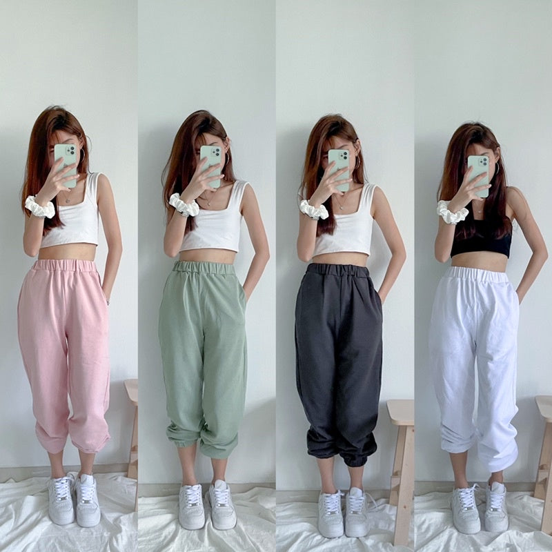 Pastel jogger pants sale