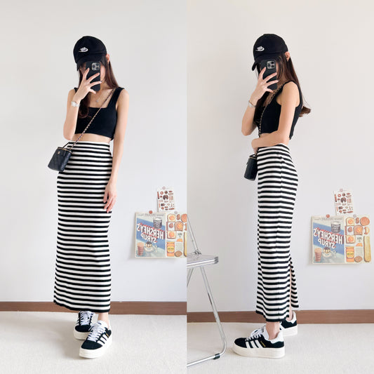 Deanna Striped Skirt