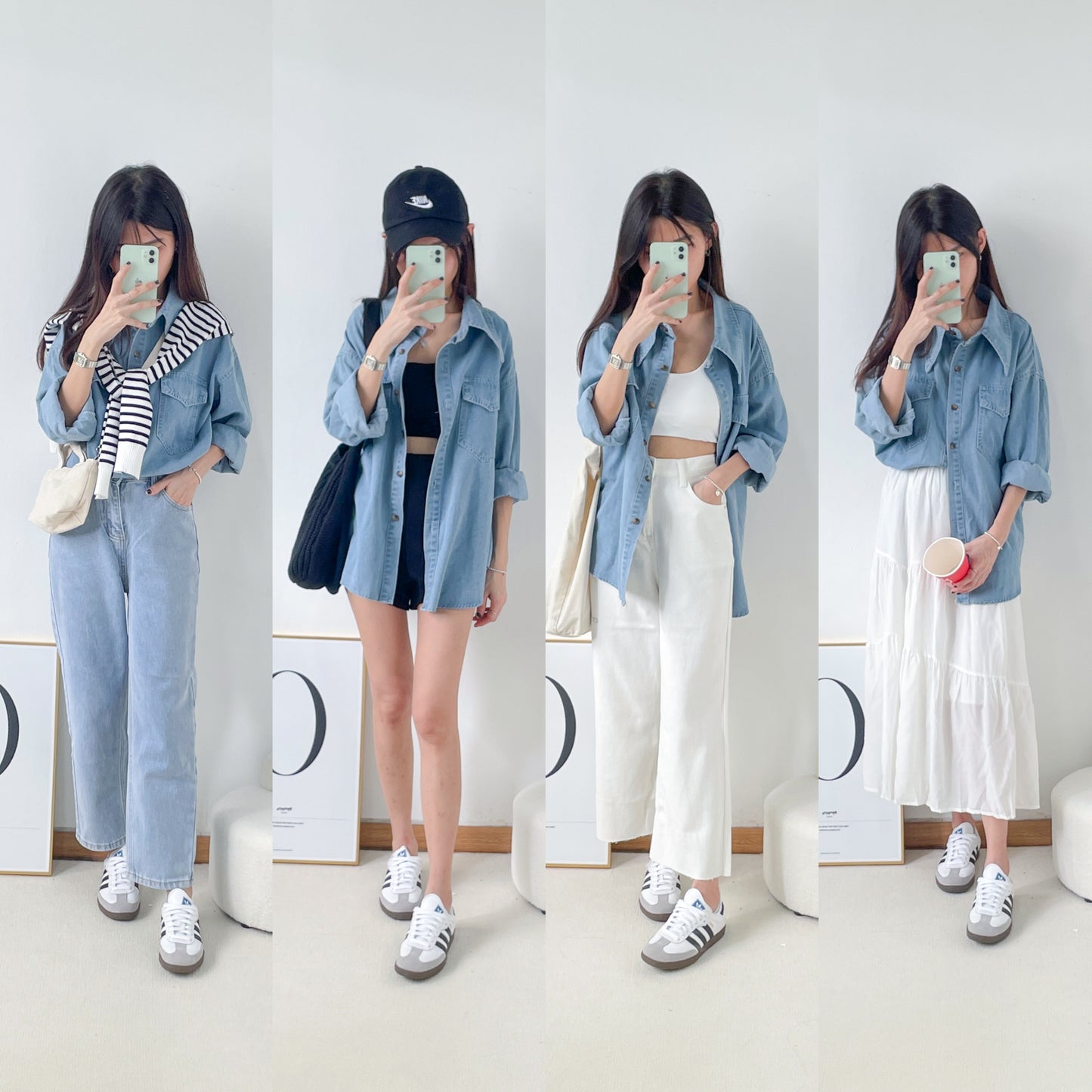 Josette Pocket Denim Blouse