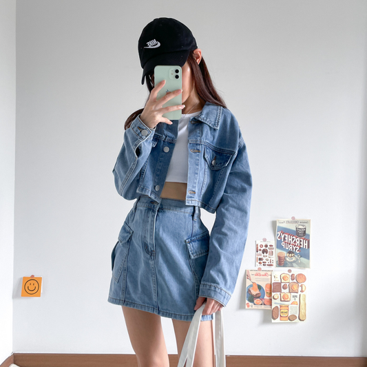 Caelyn Denim Weekend Set