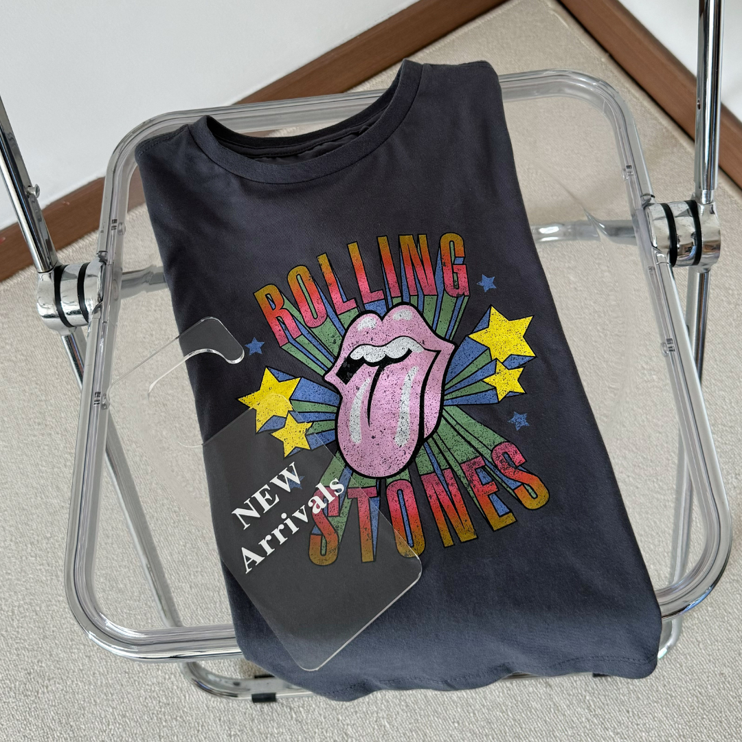 The Grey Rolling Stone Tee