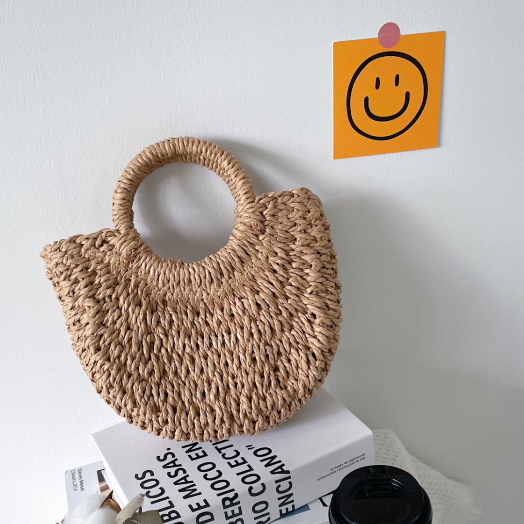 Round Handle Beach Day Bag