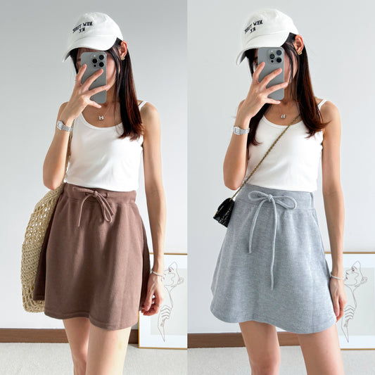 Reina Waffle Skater Skirt