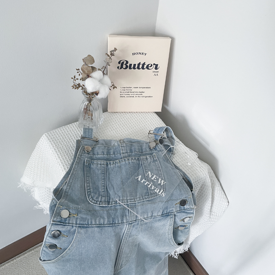 Jayden Petite Denim Light Blue Romper