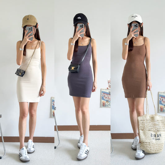 Hazel Padded Basic Cami Dress