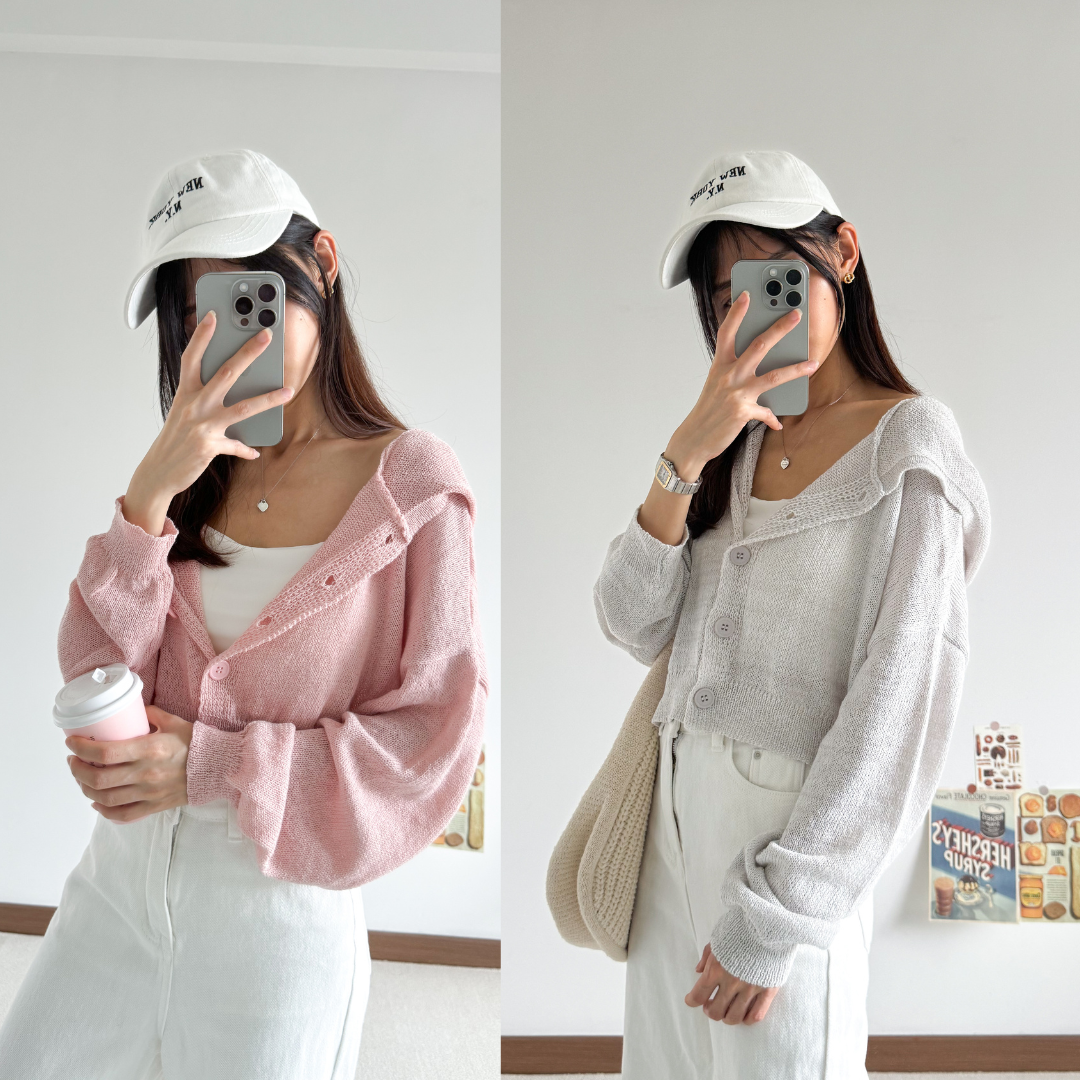 Canden Button Hoodie Top