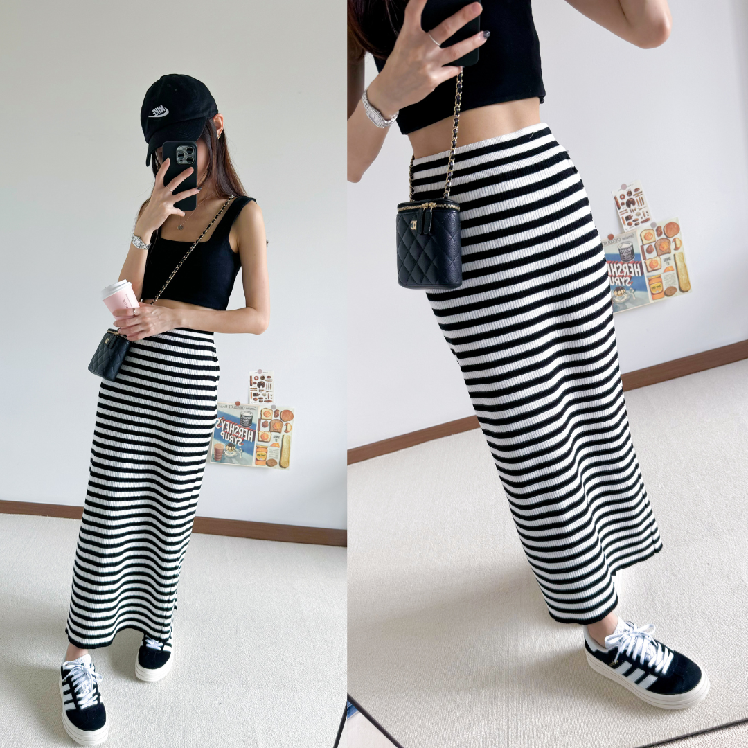 Deanna Striped Skirt