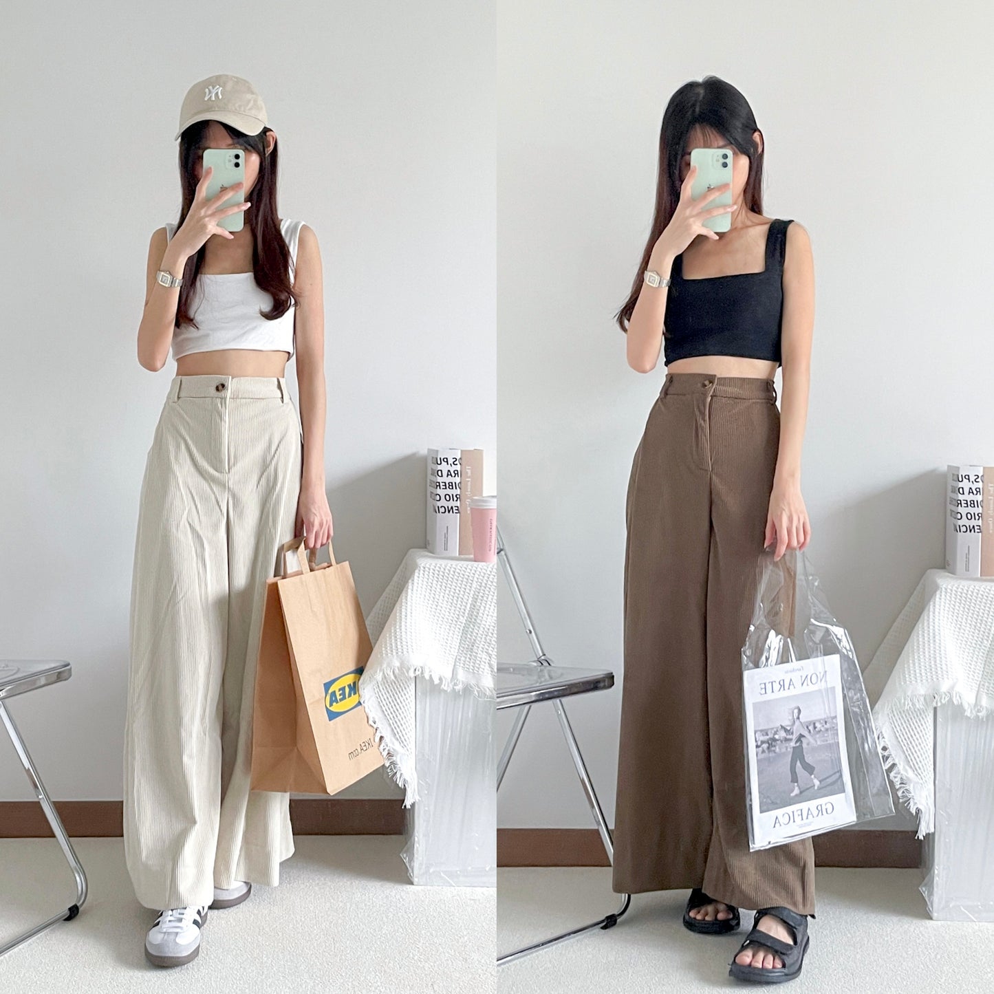 Darelyn Velvet Wide Leg Pants