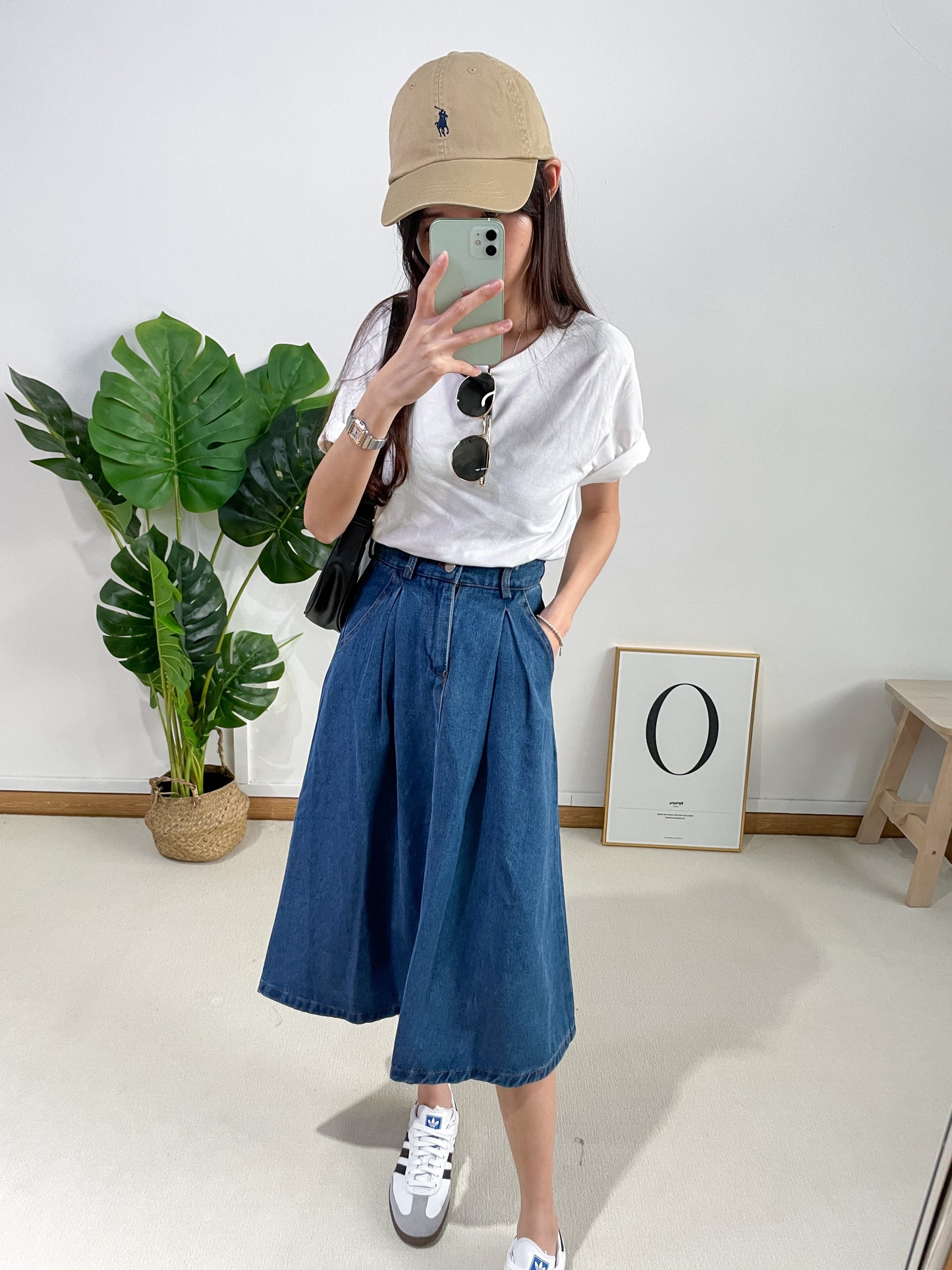 Evangeline Petite Denim Skirt