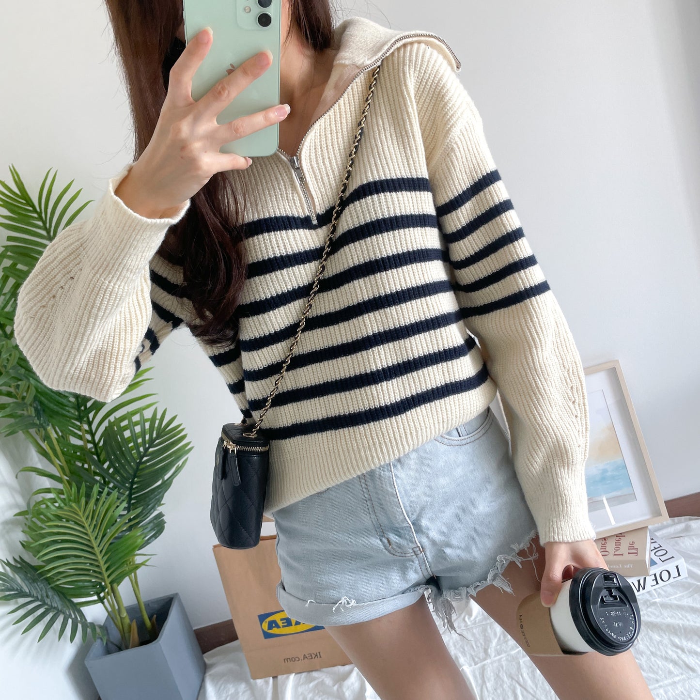 Noah Knitted Stripe Top