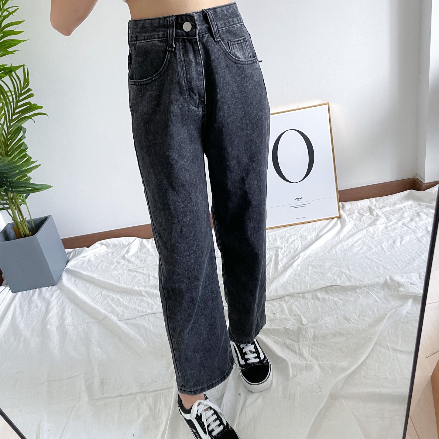 Petite Black Denim Jeans