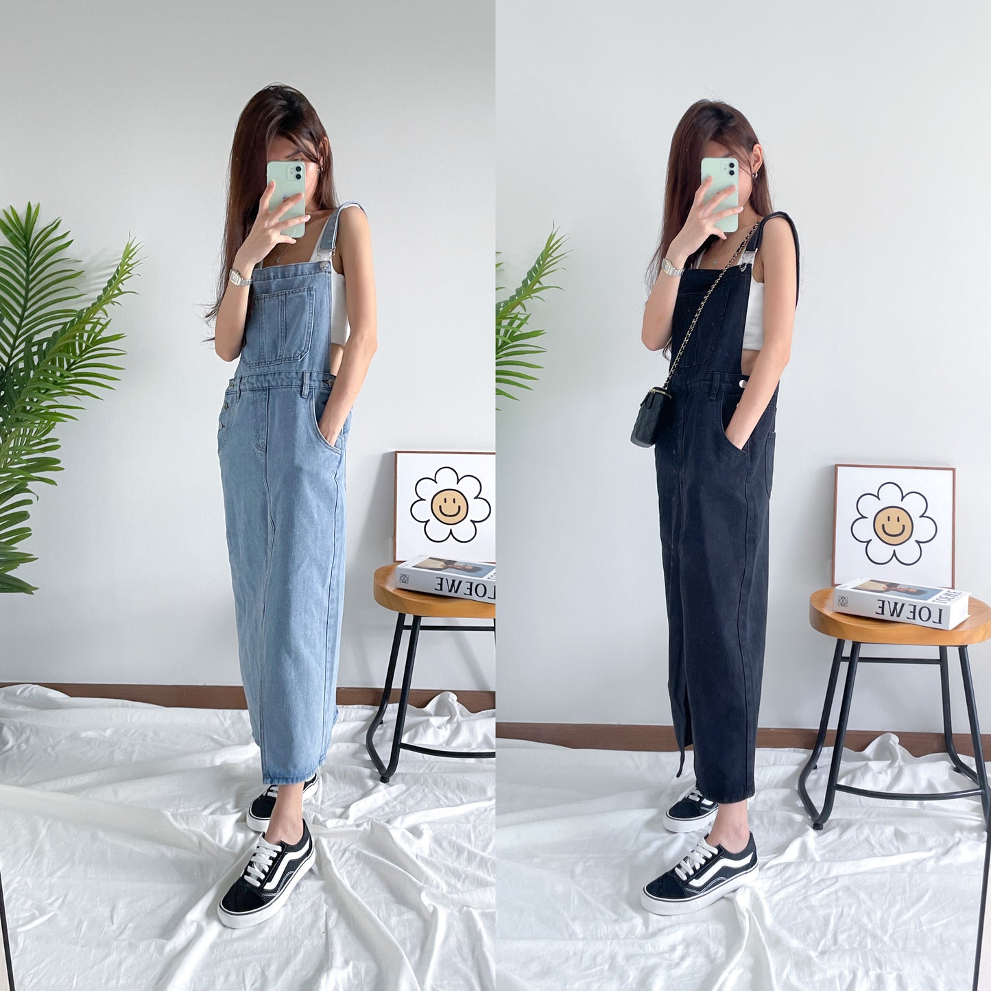 Kaire Denim Dungaree Dress