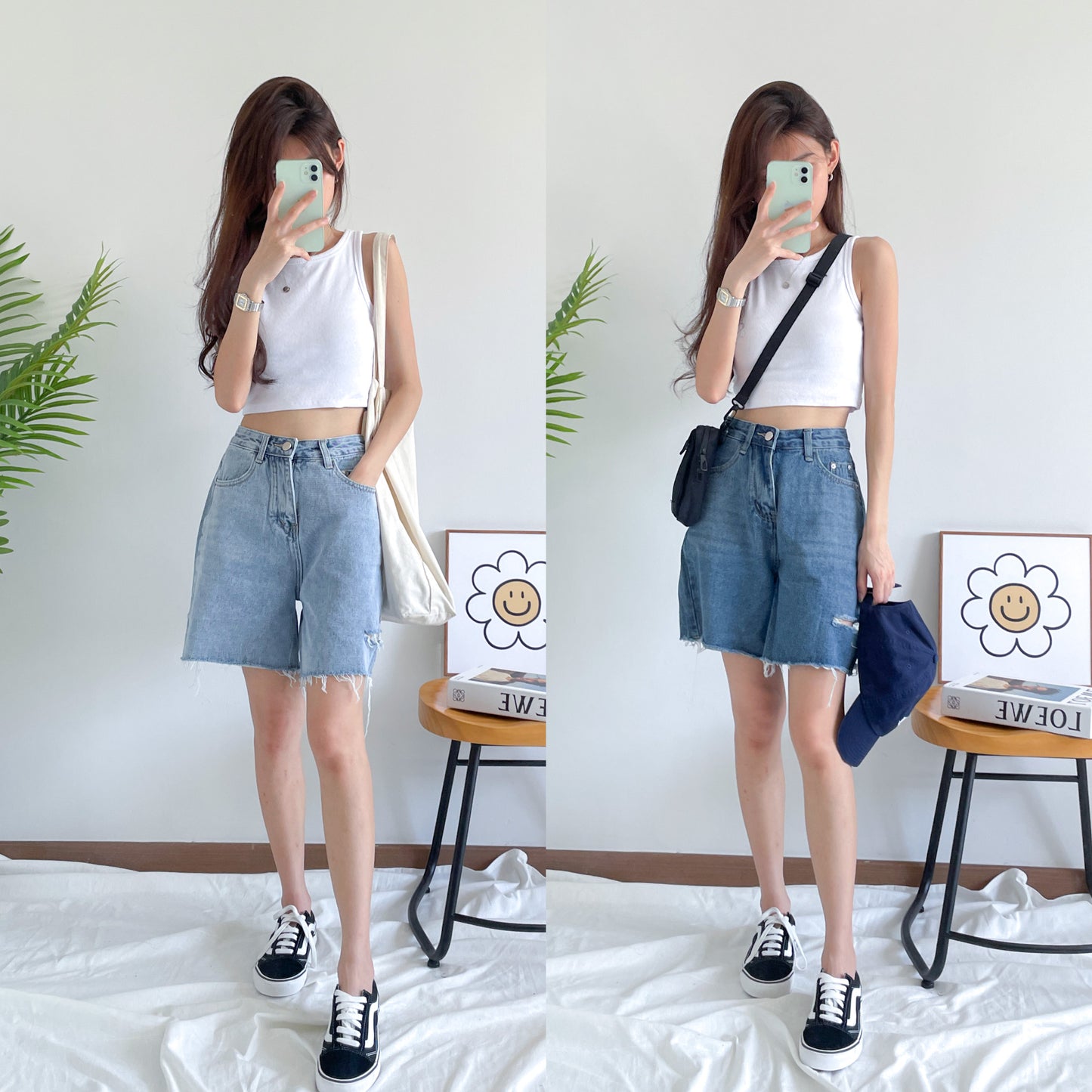 Kenny Boyfriend Denim Shorts