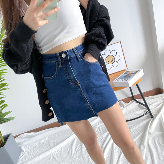 Connie Denim Cut Skirts