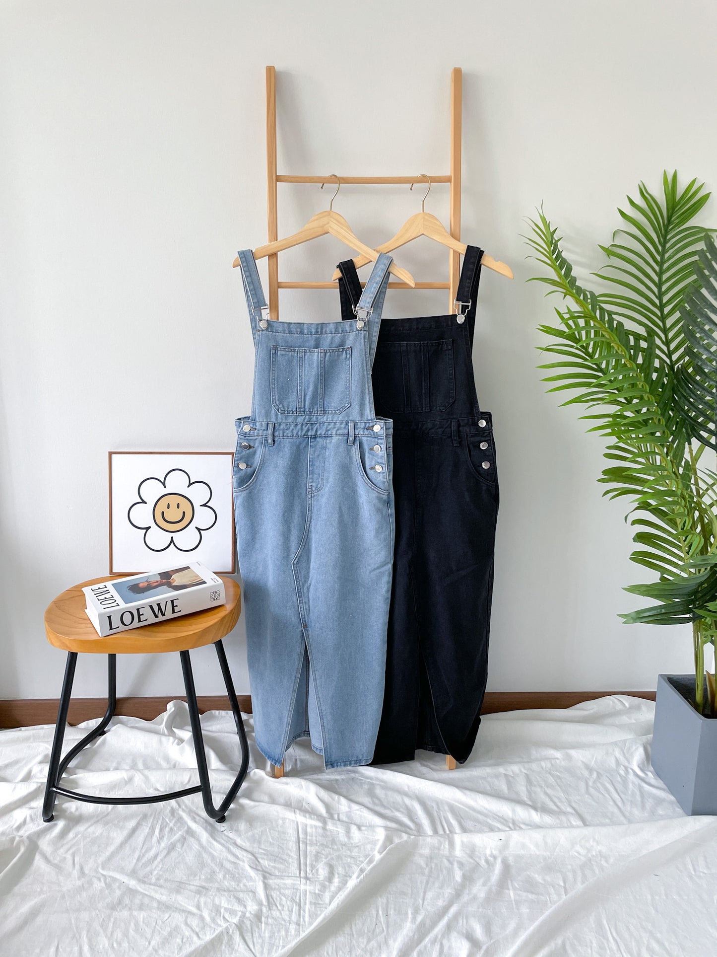 Kaire Denim Dungaree Dress