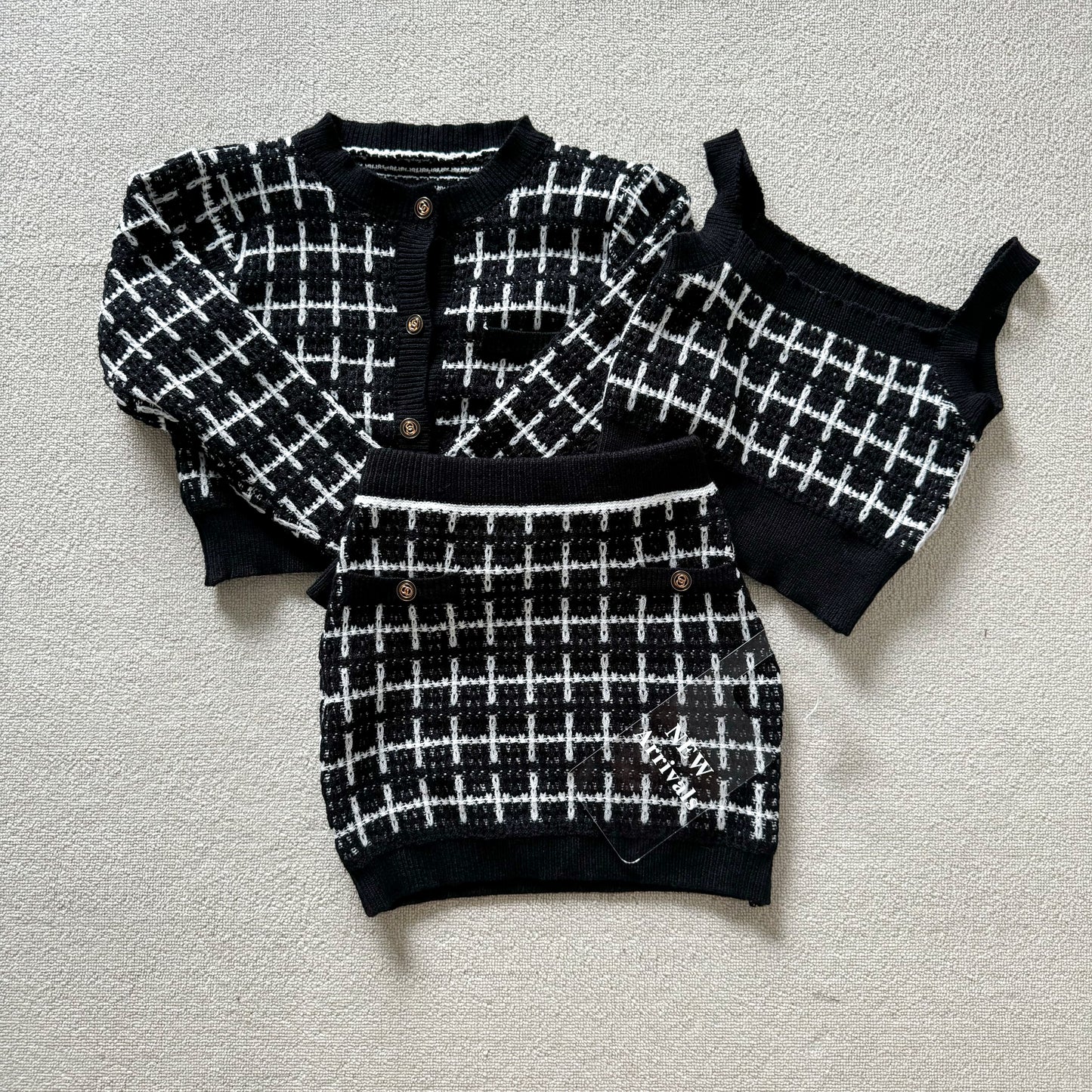 Petite Delyne Knit 3 Piece Set