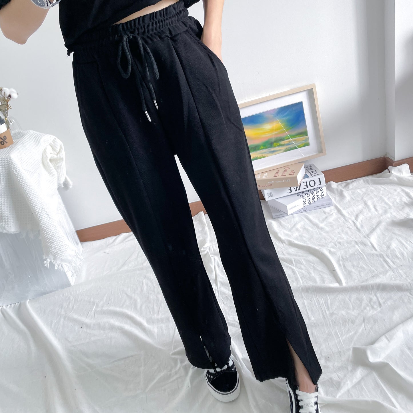 Petite Bowie Slit Jogger Pant