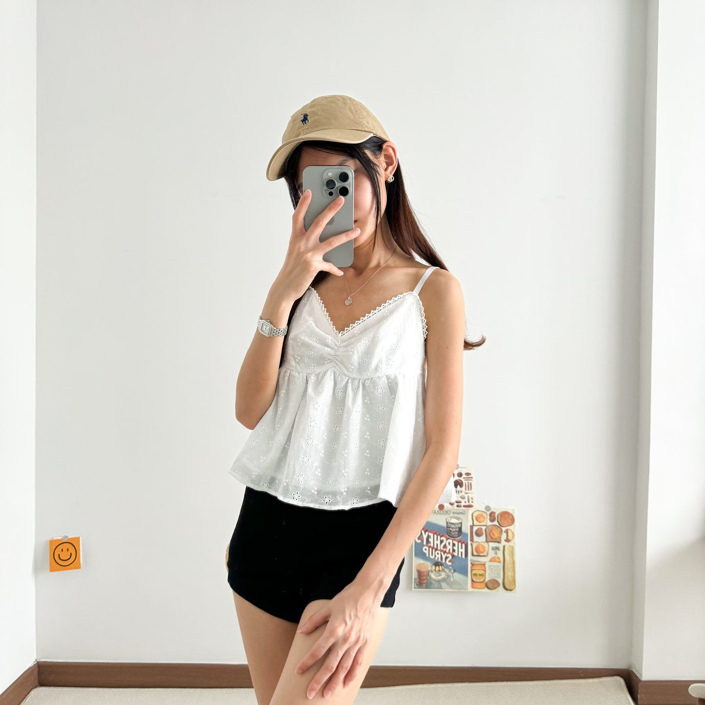 Lili Eyelet Flare Top