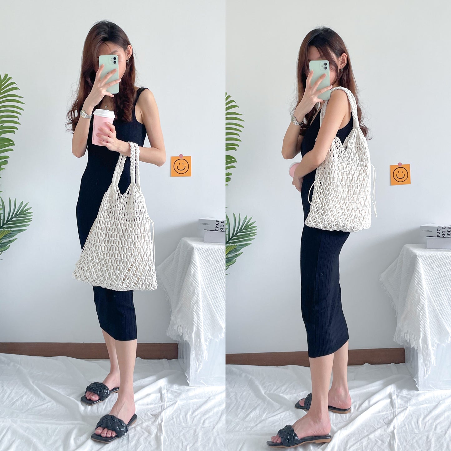 Knitted Double Handle Totebag