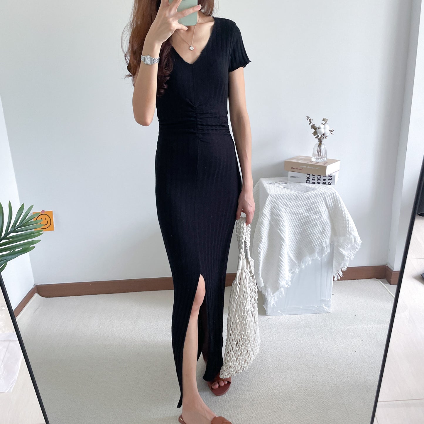 Dawne Front Slit Dress