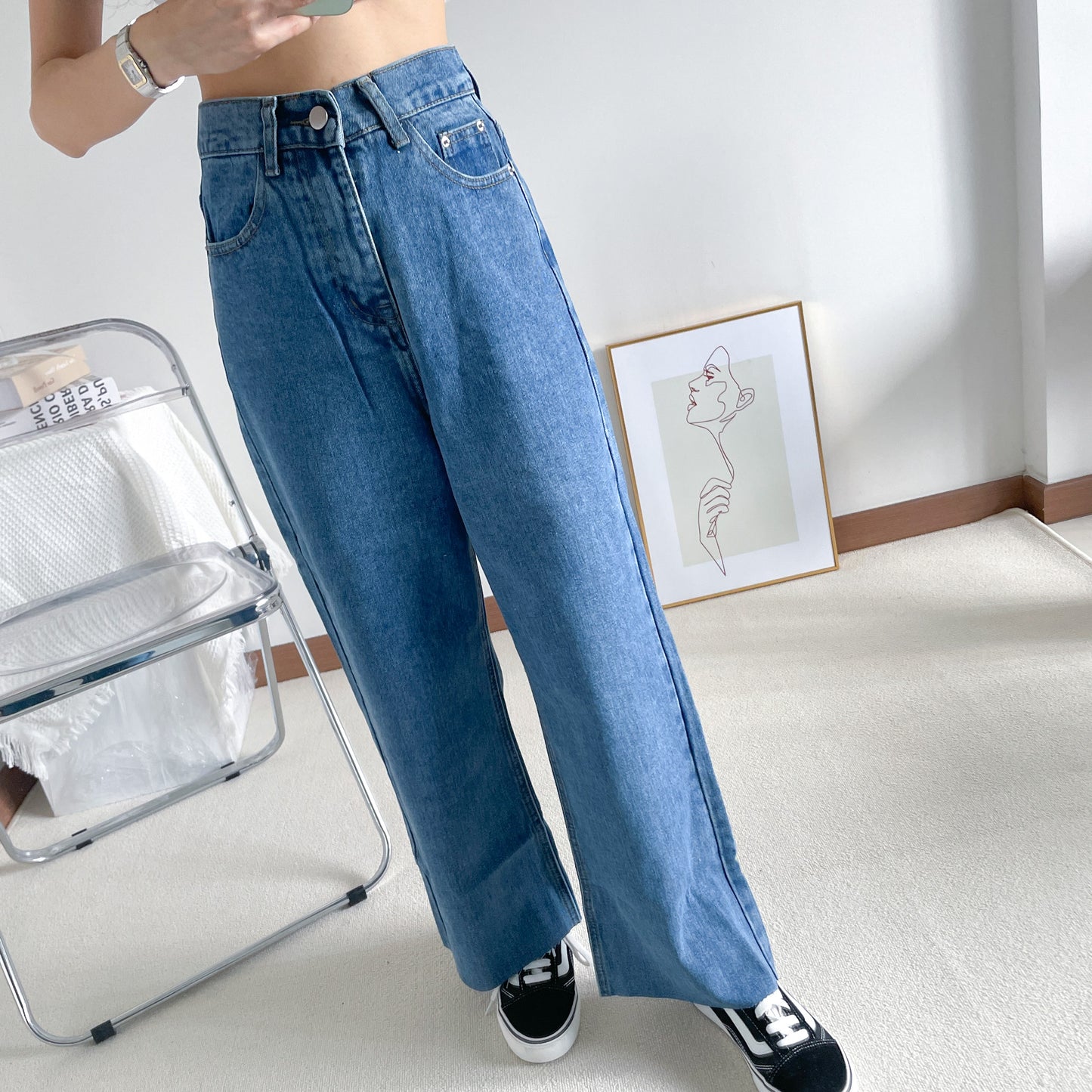 Nately High Waist Petite Denim Jeans