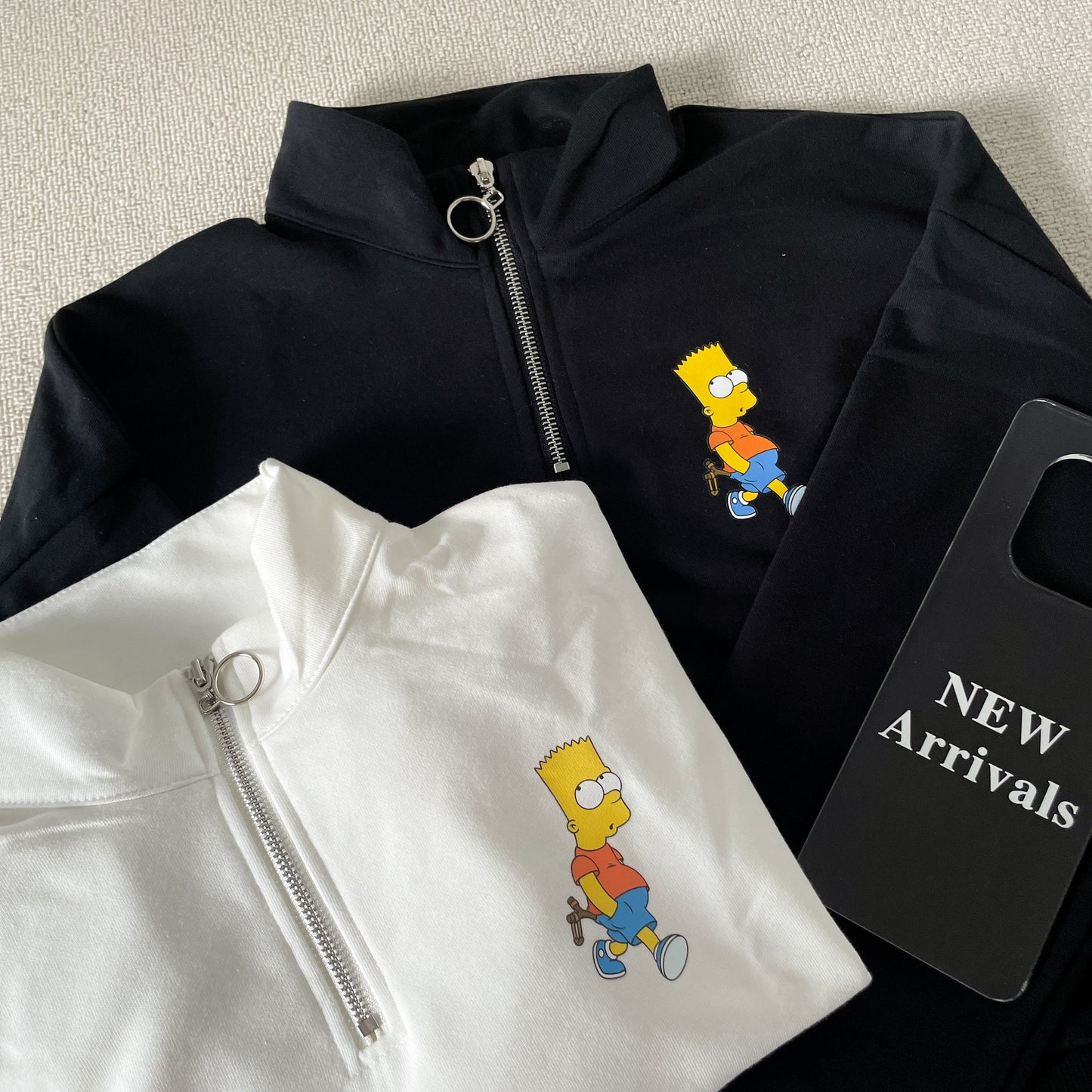 Cartoon Zip Pullover