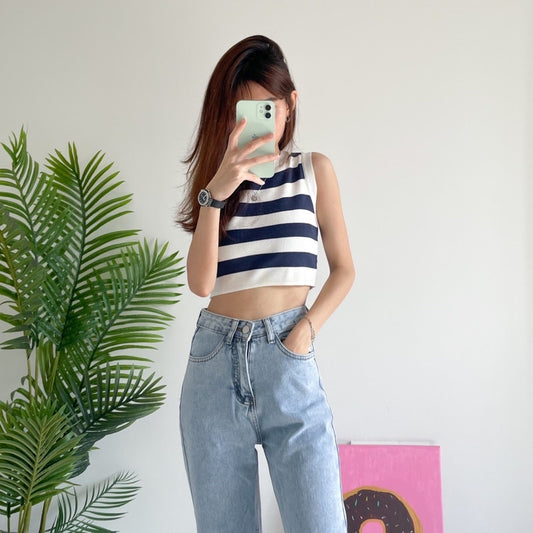 Blue Stripe Top