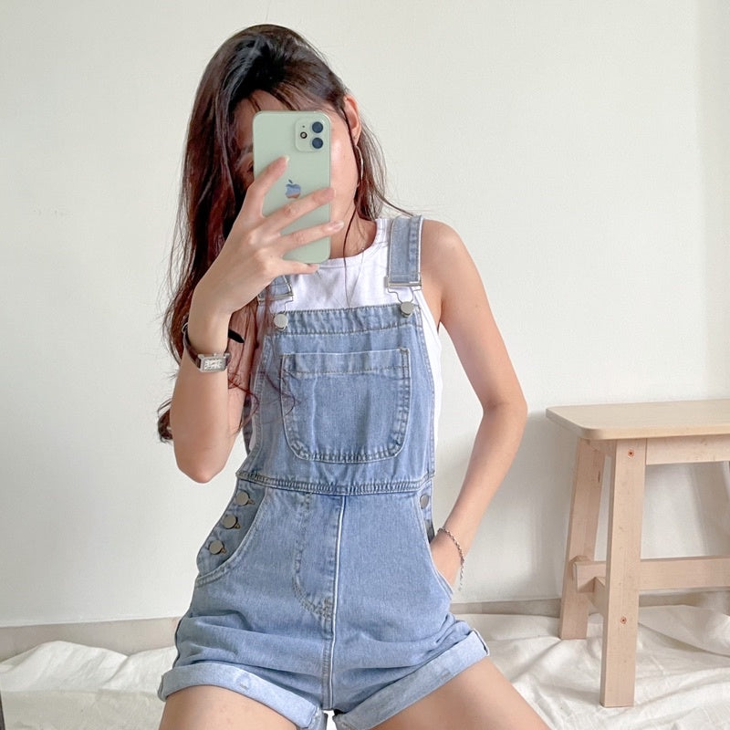 Ariana Denim Romper