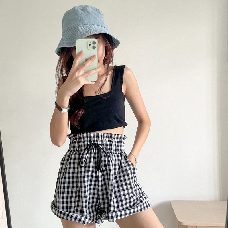 Kira Checkered Shorts