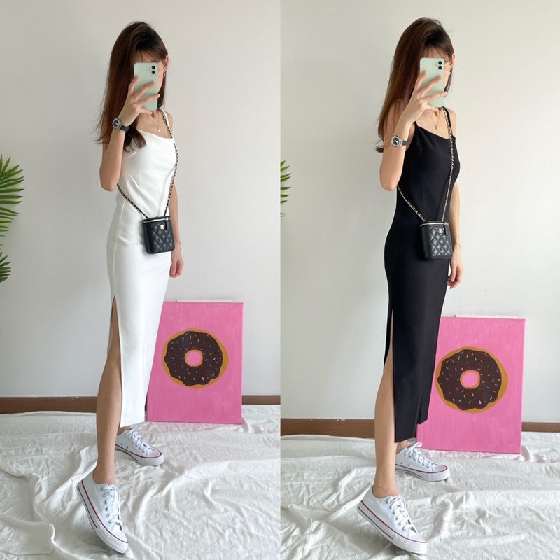 Petite Slit Dress (ohbudget_)