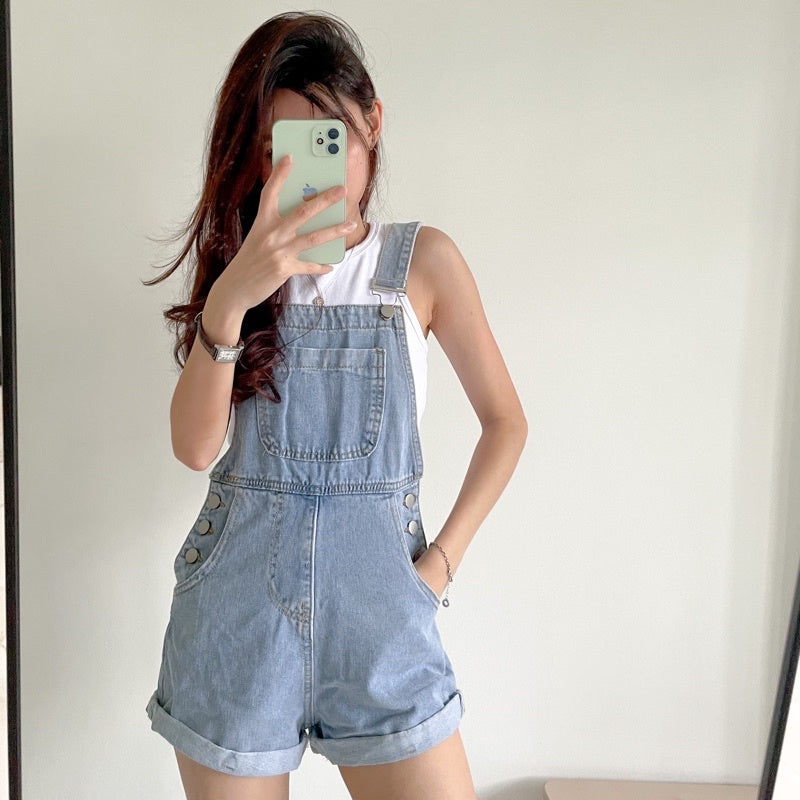 Ariana Denim Romper