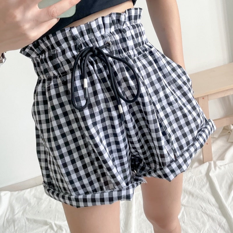 Kira Checkered Shorts