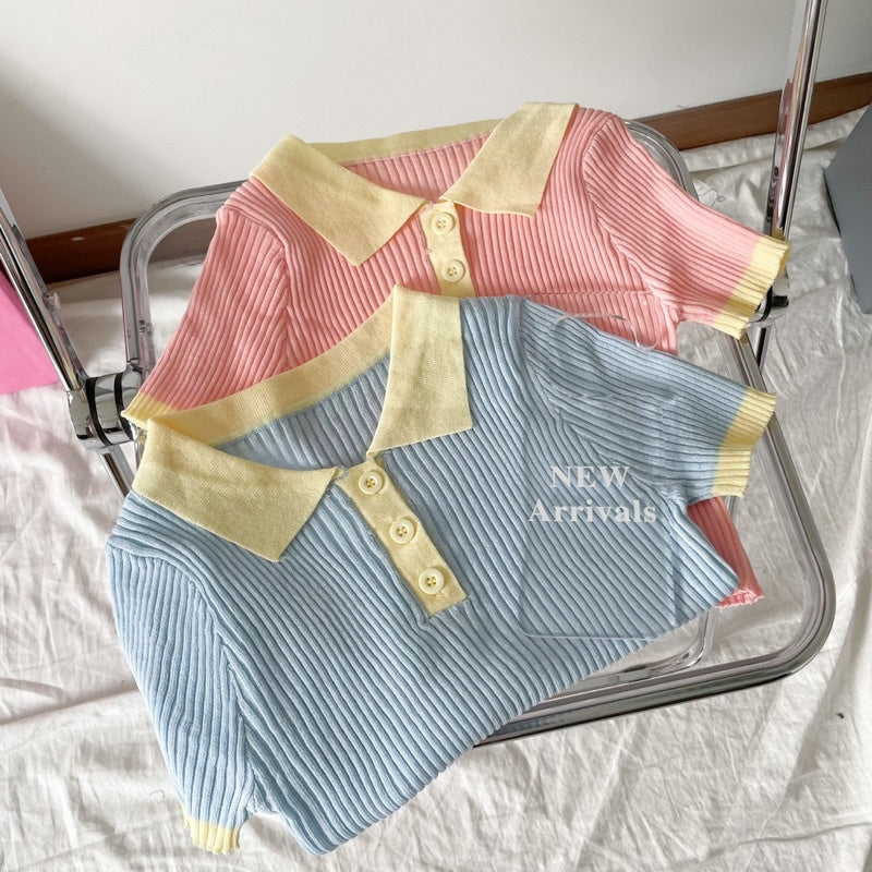 Pastel Polo Top