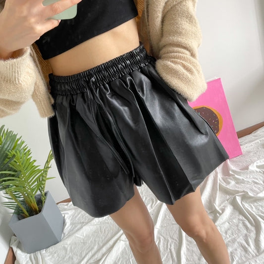 The Leather Shorts