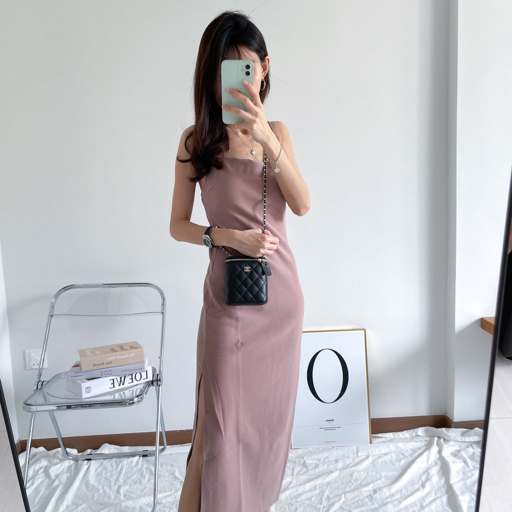 Petite Slit Dress ohbudget