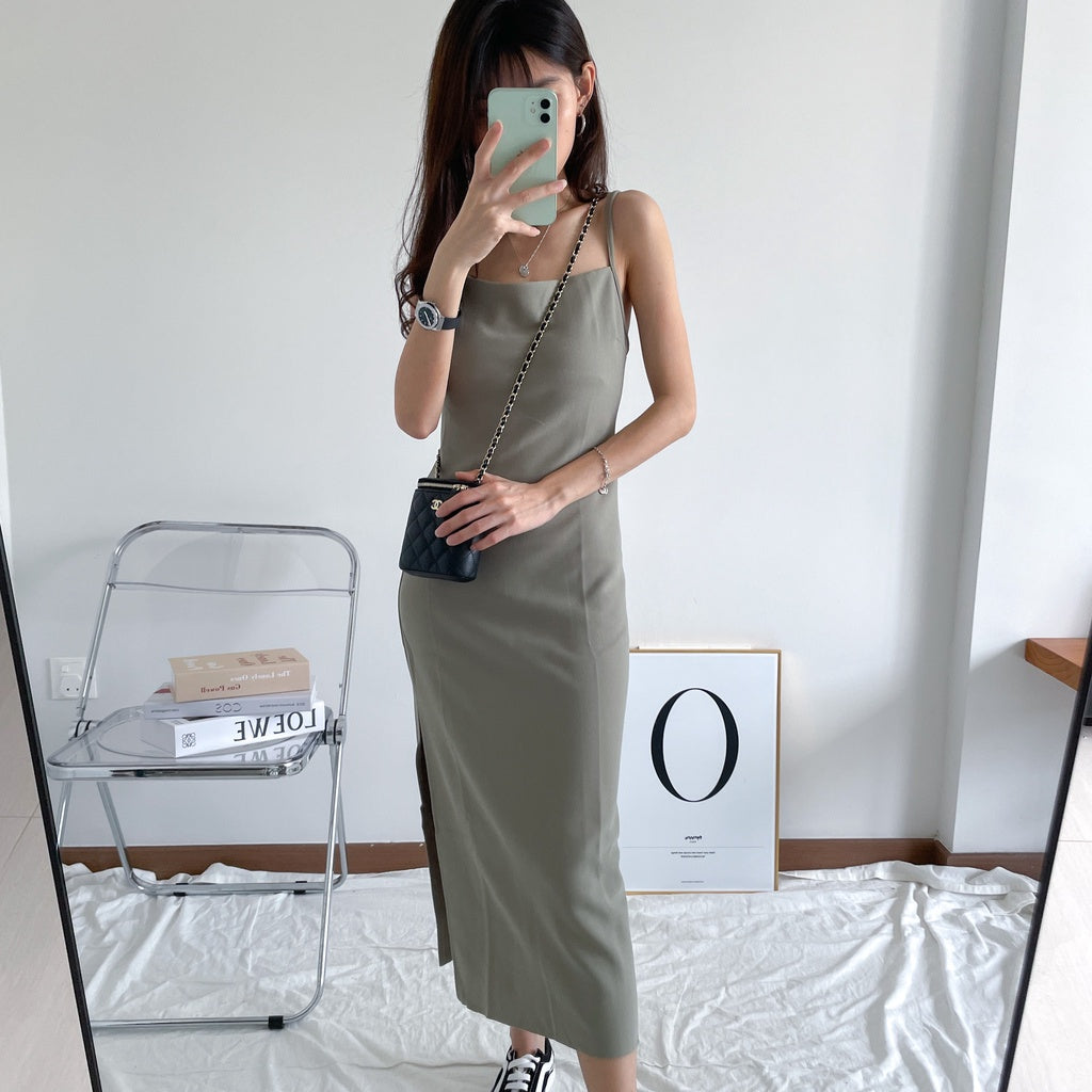 Petite Slit Dress (ohbudget_)