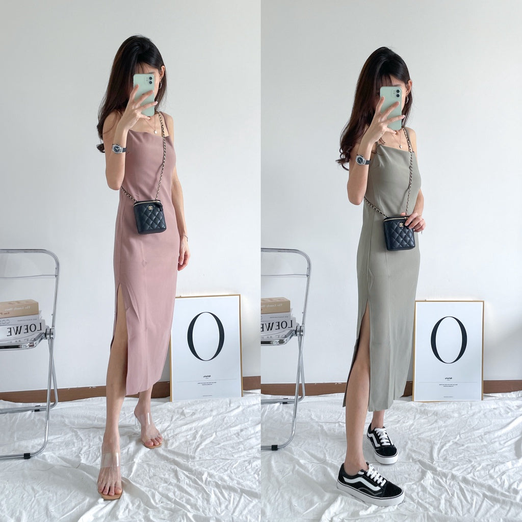 Petite Slit Dress (ohbudget_)